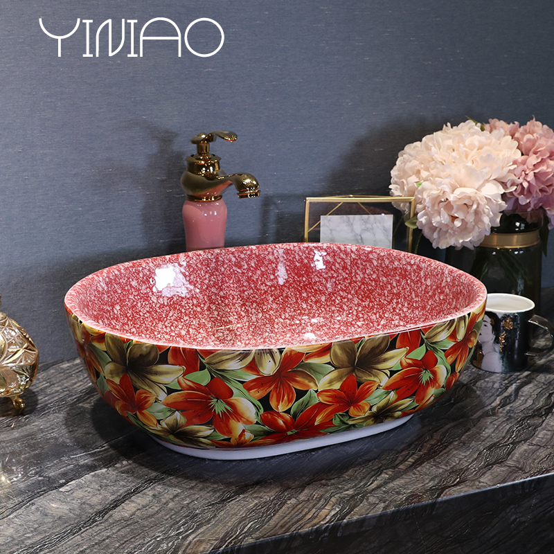 Square lavabo toilet stage basin sinks ceramic art basin round basin that wash a face with the pool that wash a face basin