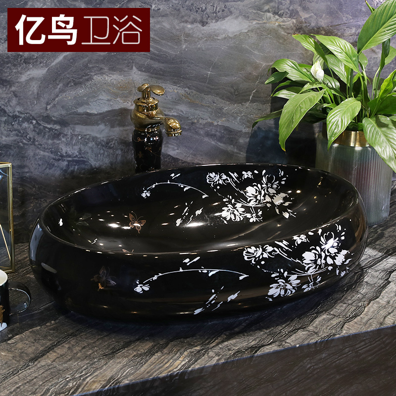 M letters birds stage basin ceramic lavabo for wash basin bathroom sinks the oval art home of the basin that wash a face