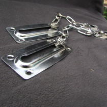 Hotel door chain buckle display cabinet chain buckle anti-theft door buckle round chain button 9 buckle 8 mobile phone display cabinet anti-theft chain Buckle