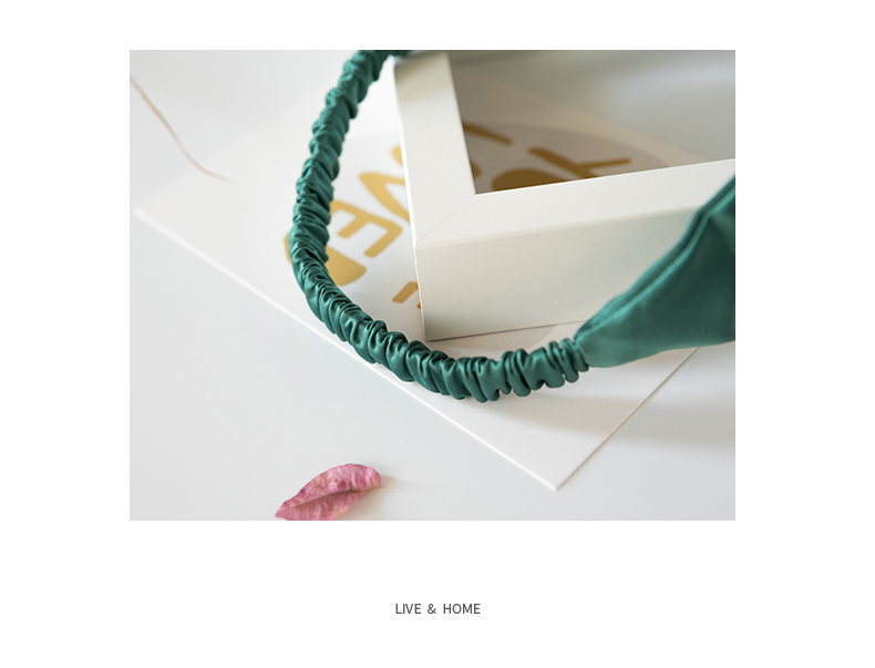 Jing Yun rửa mặt băng tóc rửa mặt trang điểm mặt nạ căng headband Hàn Quốc lụa lady headband mũ đỏ bộ quần áo ngủ