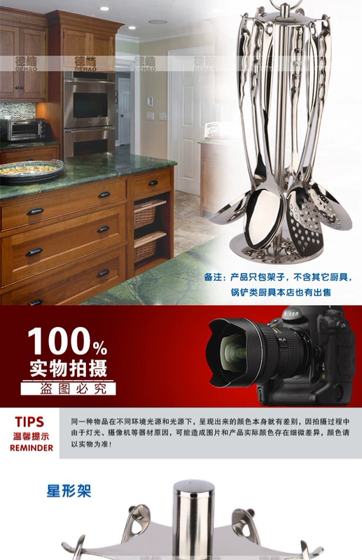 Thép không gỉ kệ bếp dao kéo lưu trữ giá bếp dụng cụ lưu trữ nhà bếp xoay giá kệ thìa kệ kệ