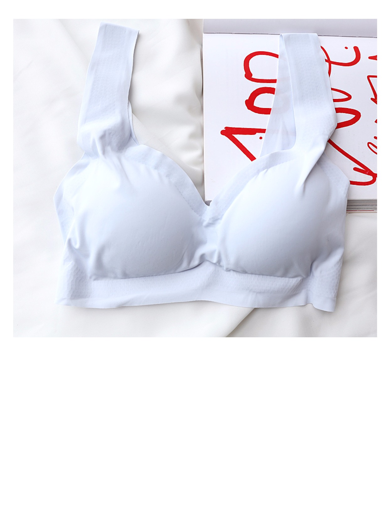Kẹo siêu hoang dã liền mạch vest nhẹ thoáng khí chống chói ống với áo lót lót cô gái áo ngực áo bra