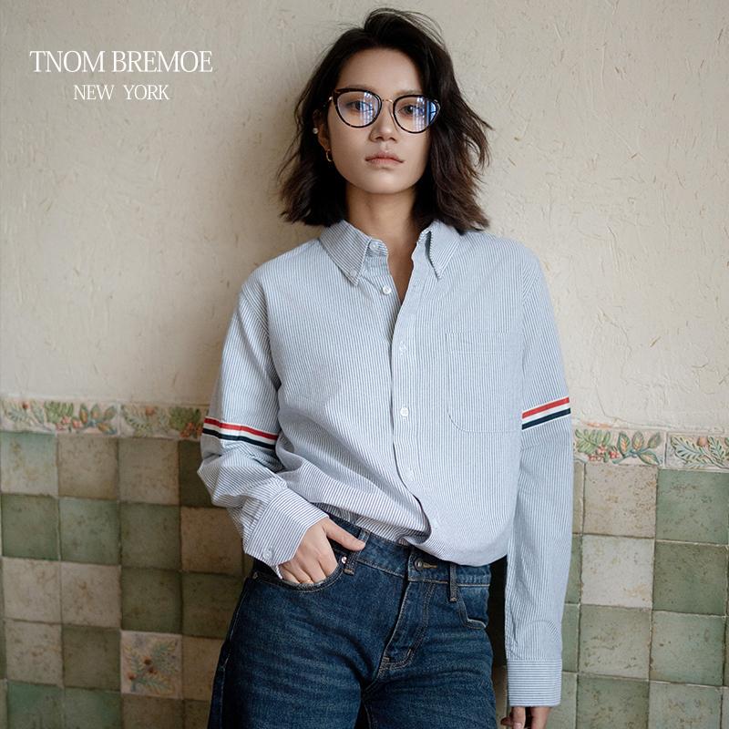 [Tnonbremoe] 2025 Old Money Style Unisex Classic Striped Shirt Long-Sleeved Loose Jacket