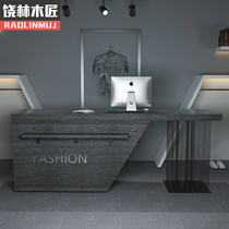 Industrial retro style Small shop cashier Corner bar Cafe Milk tea clothing Barber shop Reception counter