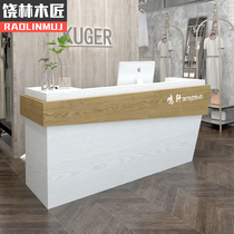 Cashier counter Simple modern clothing store Company front desk Reception desk Cafe Hotel cashier bar table