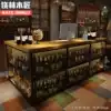Industrial style Retro style cash register counter Wrought iron bar grill shop Small shop Bar Dining room Reception counter