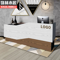 Clothing store Retro cashier Restaurant Hotel bar Beauty salon Front desk reception cabinet Simple modern small solid wood