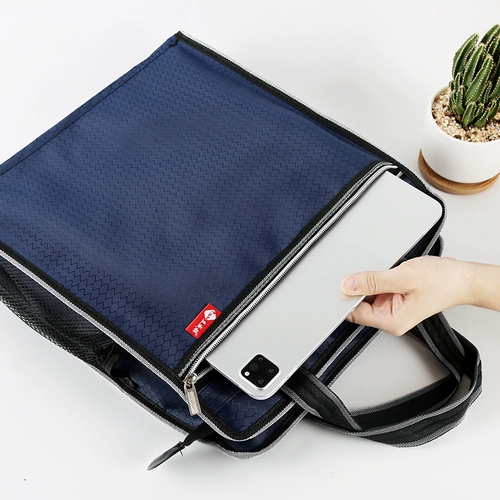 Canvas Hand -File Bag Bag Package Package Package Business Женский портфель мужская информация о водонепроницаемой офисной конференции настройка пакета