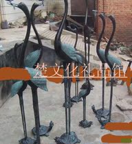  Hubei Wuhan rental Ganoderma lucidum crane Bronze gift Copper turtle crane title Zhi crane turtle crane extended rental rental pendulum