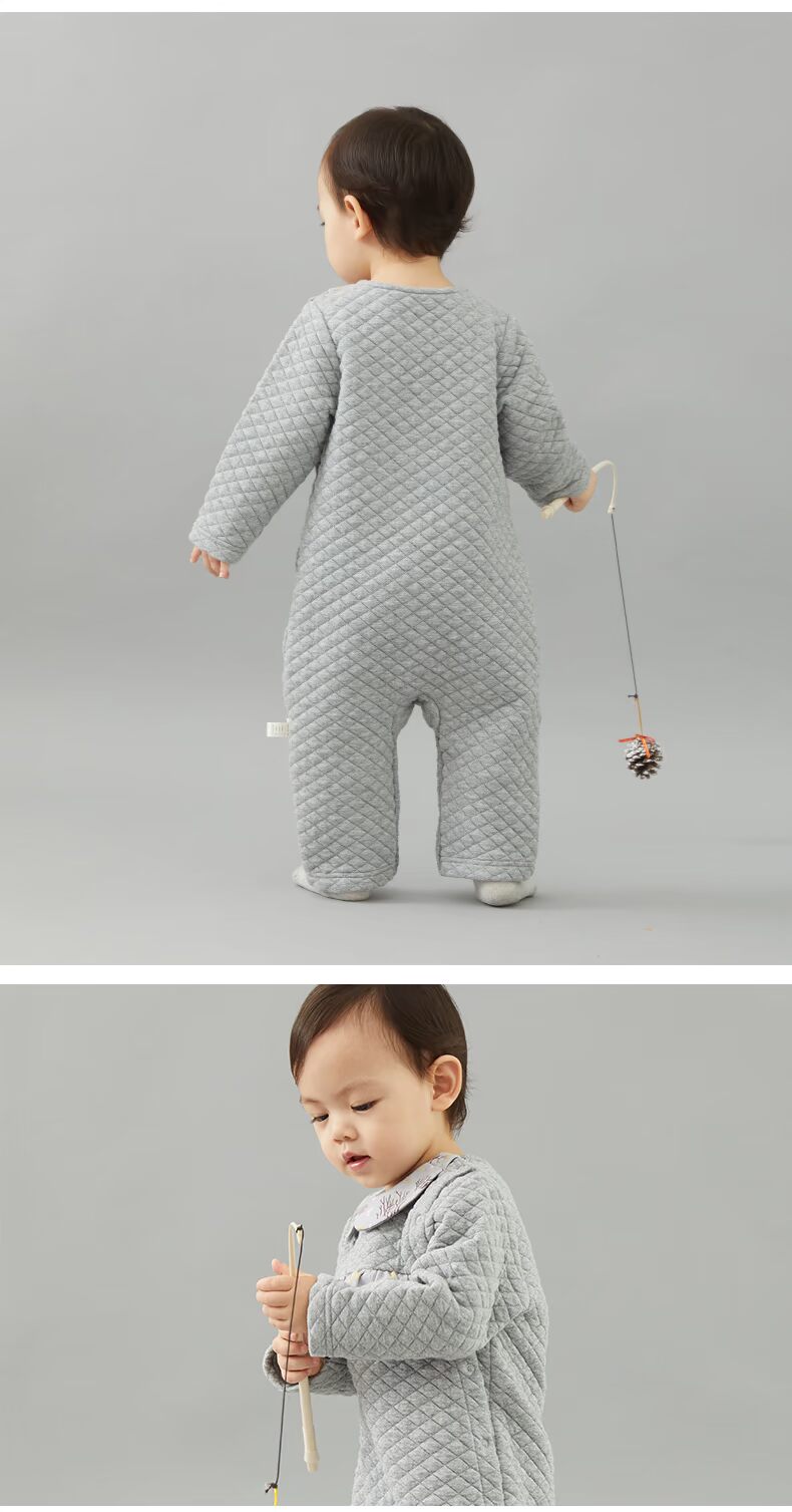 Cotton Church Baby Autumn Women Baby Siamese Quần áo sơ sinh Trẻ sơ sinh Mùa thu và Mùa đông One Piece quan ao tre em