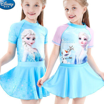 Disney children's swimsuit Disney ice and snow swimsuit girl little girl baby quick-drying conjoined surfing big