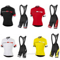 Custom breathable top bibs Tour de France team lightning mountain bike riding suit short-sleeved suit mens summer