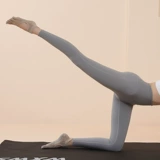 Носки для йоги против SLIP Professional Женщины короткие пять -пять носков Plasprint в осень и зимняя комната Выделенные спортивные хлопковые танцы носки