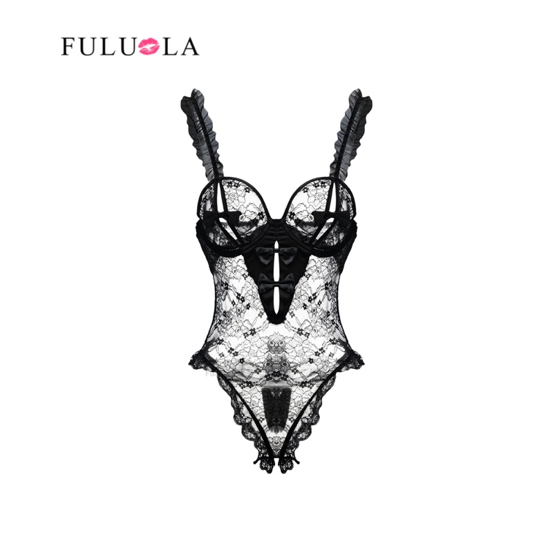 Fuluola French-Style Light Luxury 2026 New Summer Genuine High-End Lace Lingerie Clothing Sleepwear Black Short