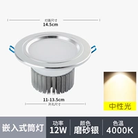 4 дюйма, 12 Вт, нейтральный свет, сверление отверстий 11-13