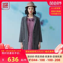 Fishing brand womens knitwear womens cardigan outside the 2019 autumn and winter new wild loose medium-long sweater jacket women