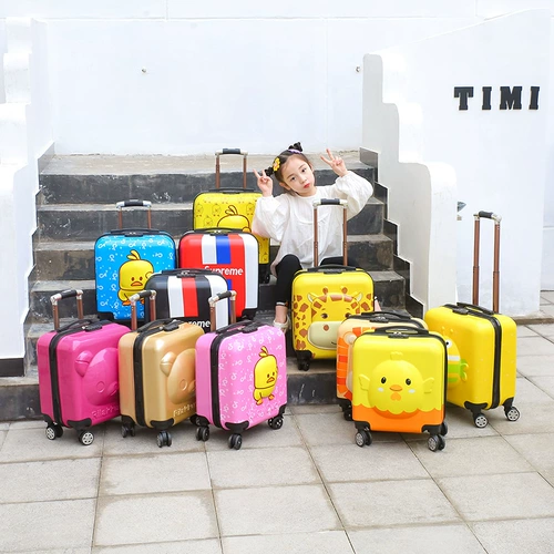 Универсальный мультяшный детский чемодан для путешествий, 18 дюймов, 20 дюймов, с печатью вашего логотипа