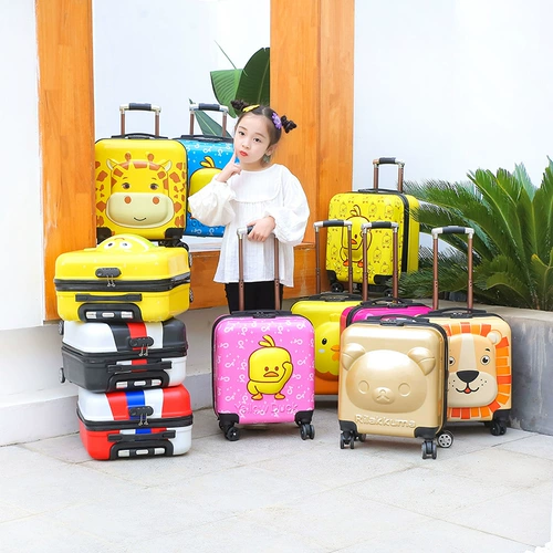 Универсальный мультяшный детский чемодан для путешествий, 18 дюймов, 20 дюймов, с печатью вашего логотипа