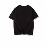 Летняя хлопковая однотонная базовая приятная телу футболка с коротким рукавом, свободный прямой крой