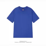 Летняя хлопковая однотонная базовая приятная телу футболка с коротким рукавом, свободный прямой крой