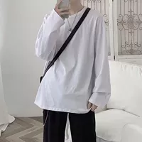 С круглым воротником, однотонный, белый