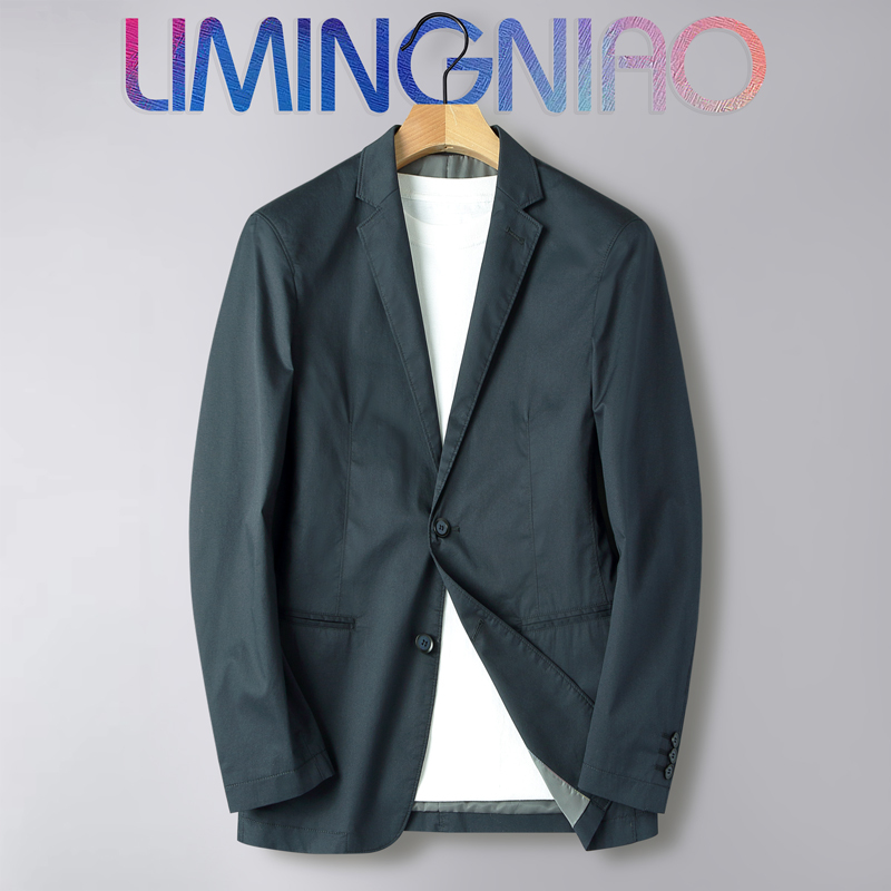 High-End Men's Clothing 2026 Early Summer New Casual Suit Versatile for Commuting Young Men's Casual Single-Breasted Cotton Jacket Thin