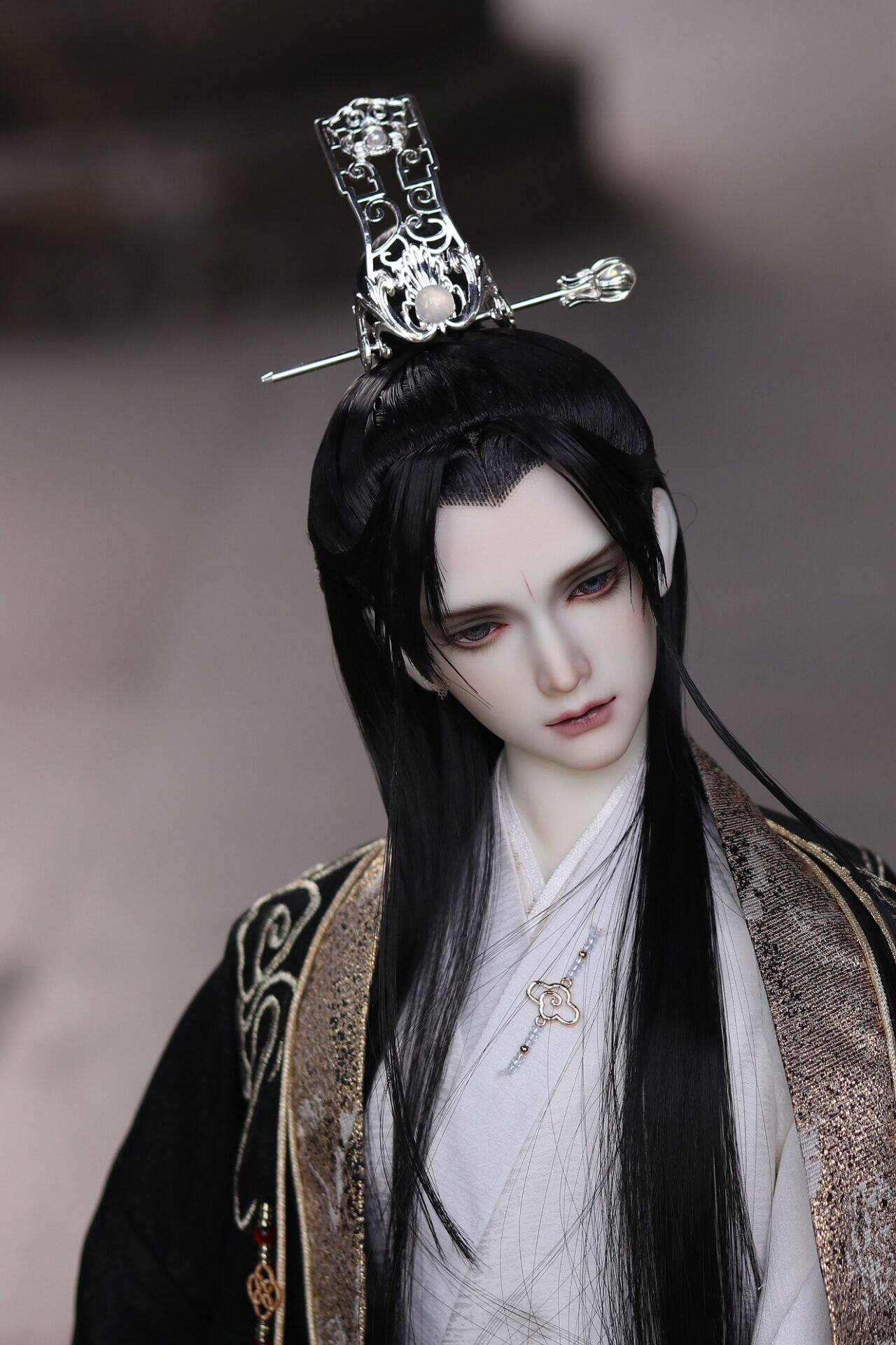 The complete sale of the display (the brocade streaming year) bjd ancient wind styling disc hair 