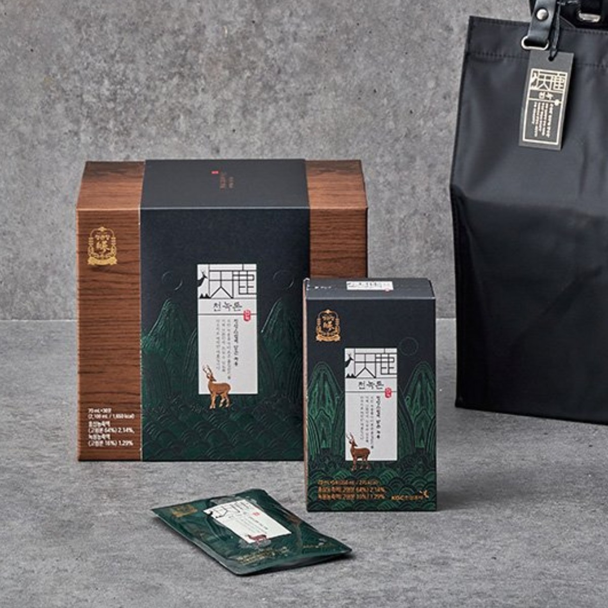 正官庄高丽参红参浓缩液70ml*30包韩国直邮男女适用天鹿精6年根