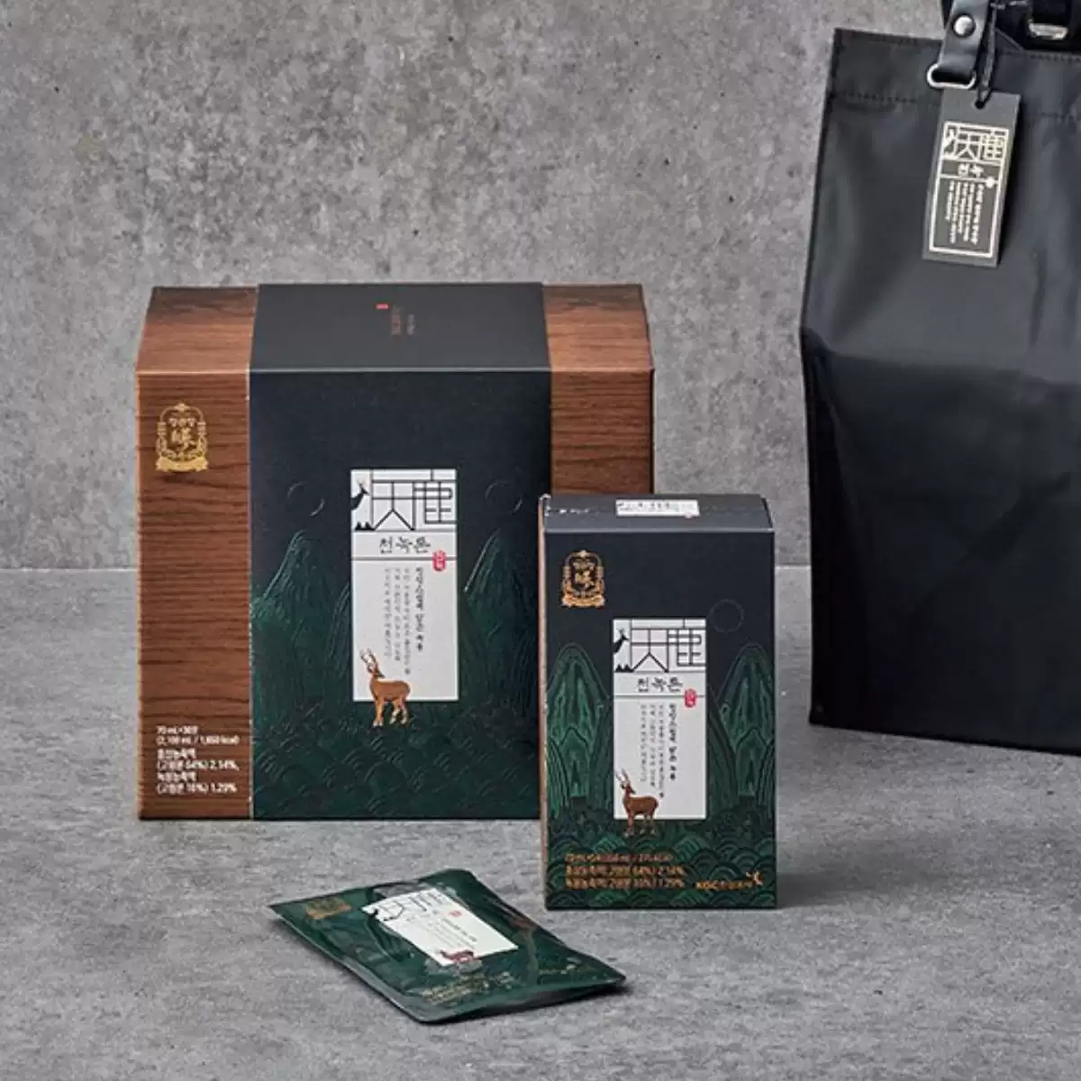 正官莊高麗參紅參濃縮液70ml*30包韓國直郵男女適用天鹿精6年根