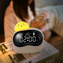 Cartoon alarm clock students use timer clock childrens bedside creative with night light smart applet electronic alarm