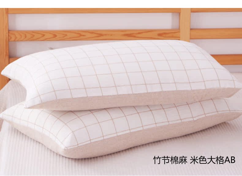 Vỏ gối bằng vải cotton và vải lanh đơn mảnh tùy chỉnh dài bằng vải cotton 48x74cm - Gối trường hợp gối cao su non cho người lớn