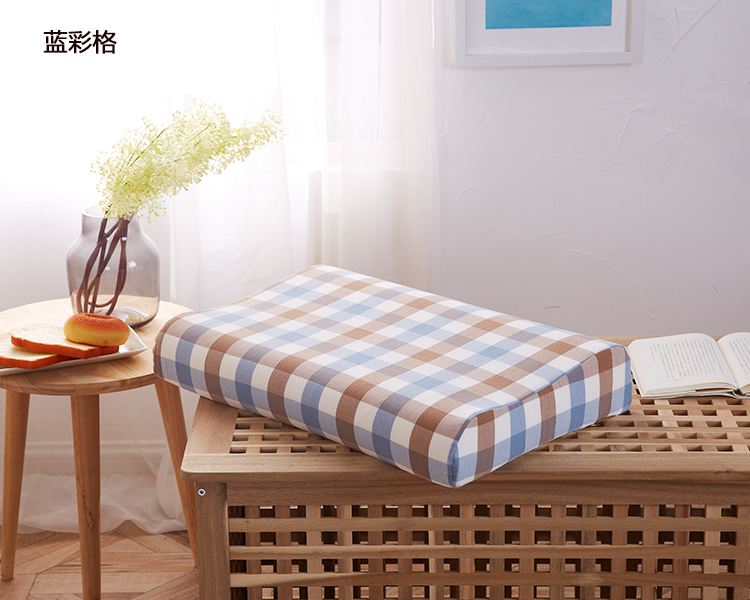 Mùa hè bông rửa bông Thái latex gối cotton 60x40 bộ nhớ pillowcase 50x30 pillowcase tùy chỉnh