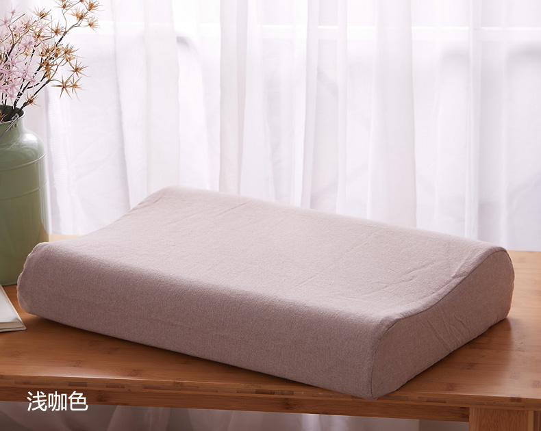 Cotton dày sợi nhuộm chải chải gối cao su Thái tùy chỉnh Vỏ gối bằng vải cao su 60x40 được sản xuất theo đơn đặt hàng gối nước