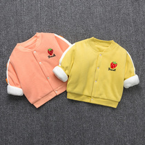Baby cotton-padded jacket autumn and winter children thick coat children thin cotton clothes outside wearing cotton warm clothes