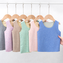 Childrens vest fever De velvet no trace warm self-heating winter baby plus velvet male and female baby wear