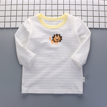 Baby summer air-conditioned clothing underwear baby boy thin coat long sleeve cotton T-shirt bamboo cotton ultra-thin 1-4 years old