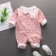 Cotton babyiesies Quần áo trẻ em Hàn Quốc romper sơ sinh retro màu mùa xuân và mùa thu sử dụng trang phục kép - Áo liền quần