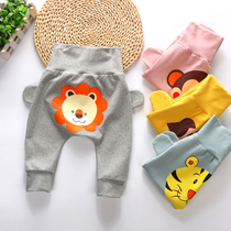 Baby big pp pants spring and autumn thin men and women infant cotton children big high waist Belly Belly Belly Harlan bottom pants