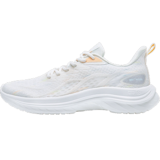 鸿星尔克鞋子冬季女跑步鞋红星白色女生轻便运动鞋女款皮面休闲鞋