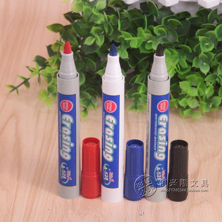 10-branch price WB-528 white board pen 528 water-based erasable coarse head pen easy to wipe without marks-Taobao