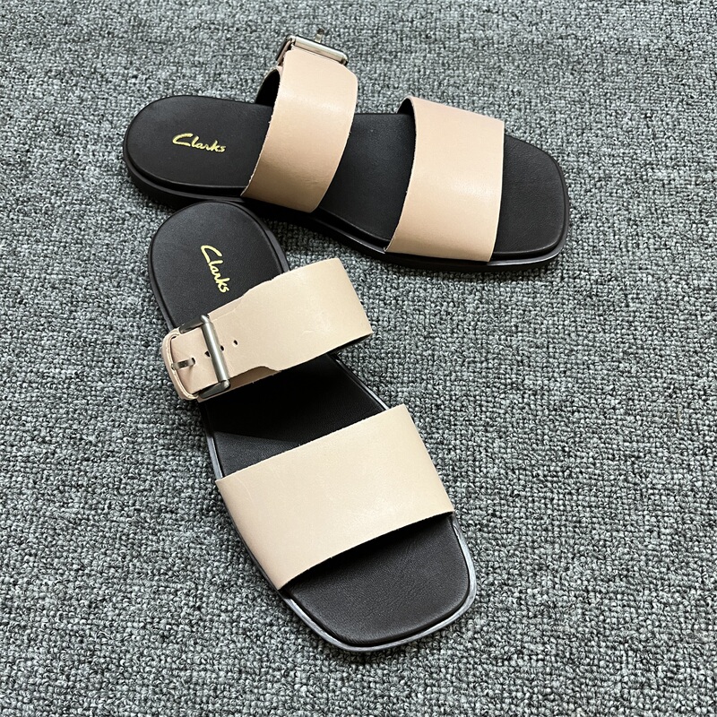 Clarks Women's Summer Fashionable Flats Slippers for Outer Wear Women's Shoes Ofra Slide Clarks Women's Summer Fashionable Flats Slippers for Outer Wear Women's Shoes Ofra Slide