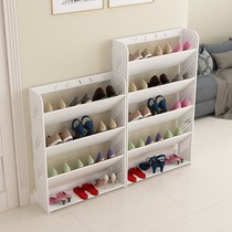 Outside The Door 4-story corridor corridor long large shelf shoe cabinet ladder shoe rack beauty salon partition Cabinet access