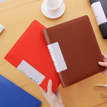 a5 folder multi-layer loose-leaf small Data Book student word card bag transparent insert Office ticket holder