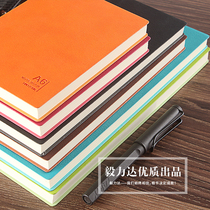 Candy color leather soft face notepad office simple portable notebook diary book custom LOGO