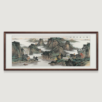 Langcaifang living room landscape painting traditional Chinese painting hand-painted office banner hanging painting original calligraphy and painting by famous artist framed ink painting