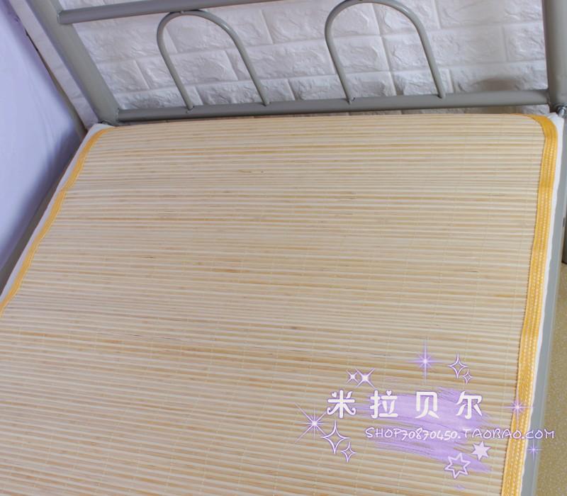 Pha chế chính hãng 07 tấm thảm tre quân đội sinh viên mat đơn ký túc xá quân đội mùa hè thảm tre trải giường 0,9m - Thảm mùa hè chiếu cao su non 5d