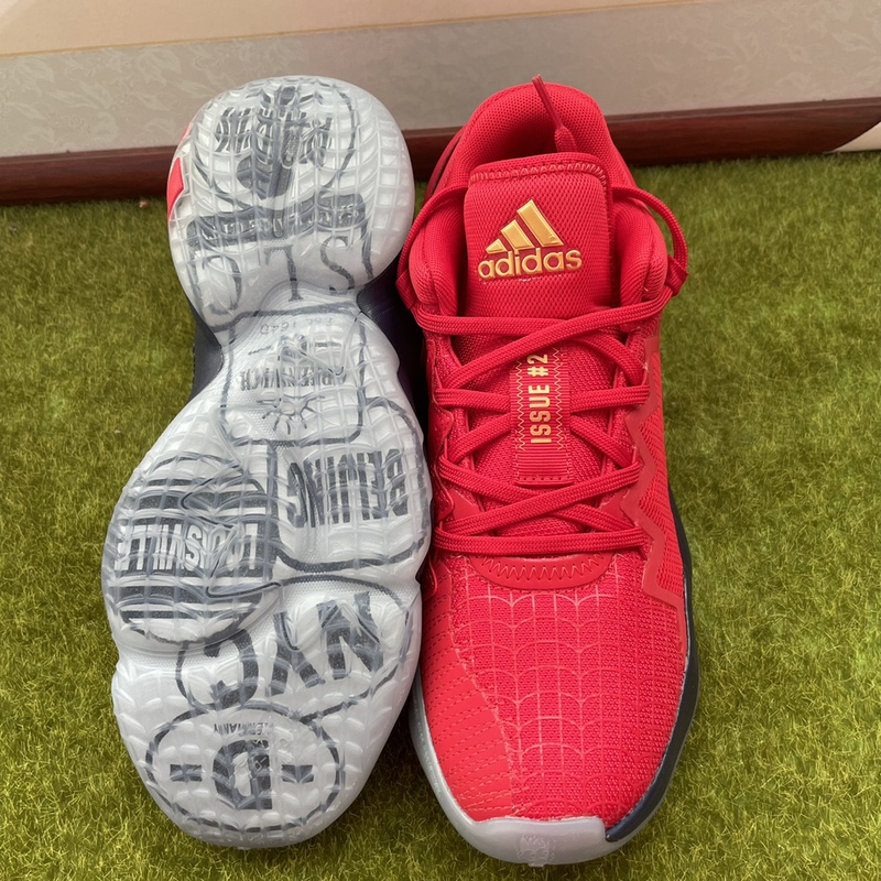 Adidas Adidas Men's Shoes 2022 Summer New Red Sneakers Mitchell 2 Basketball Shoes Fz1448