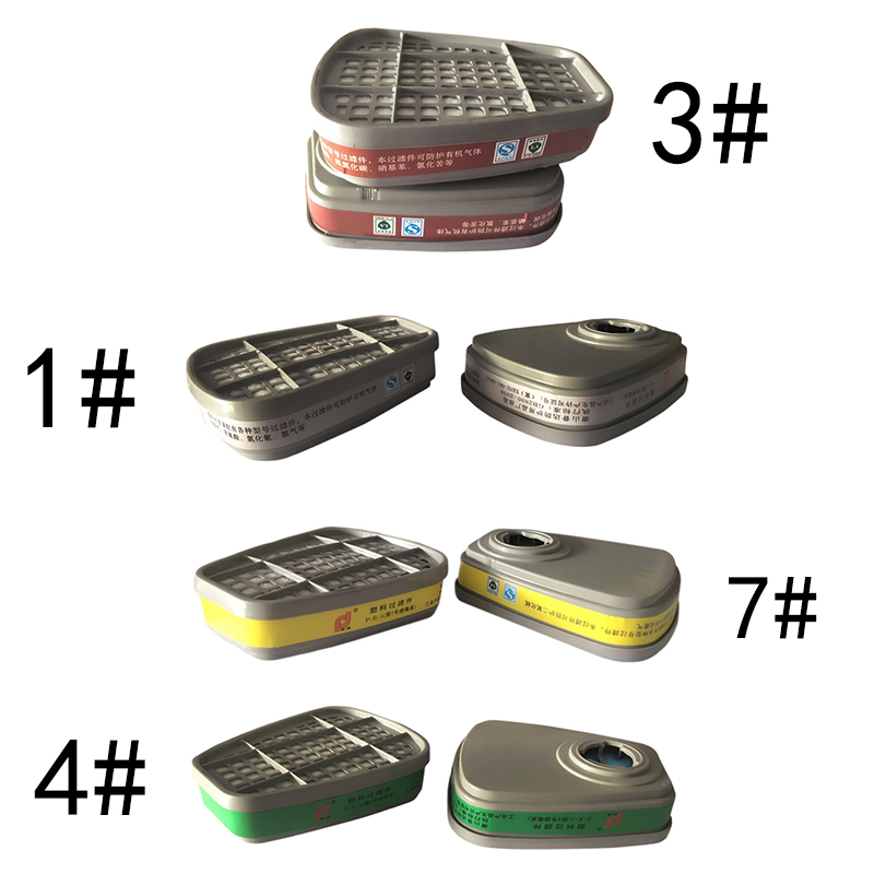 Puda gas mask 408 filter box 1 3 4 5 7 No. 8 filter box long tube full mask cover with filter box