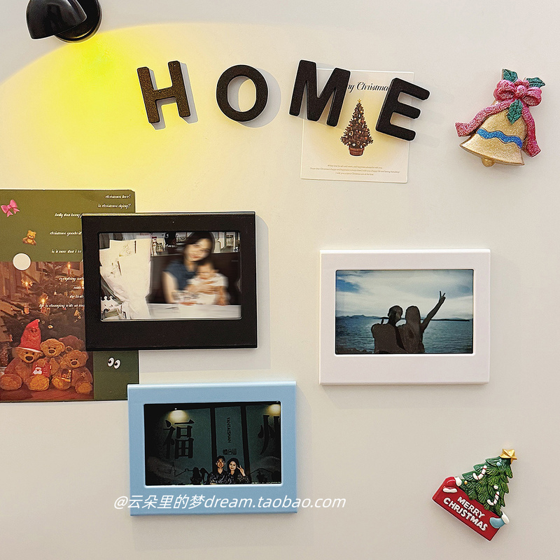 Wide Format Instant Camera Fridge Magnet Magnetic Photo Frame Hollow Wide Square I-Type600 Photo Paper Mini Photo Now