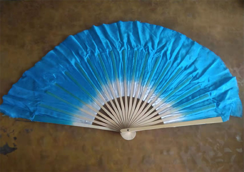 Manufacturer Direct sales Double Face Genuine Silk Progressive Dance Fan Performance Contest Dancing Fan Children Adult Wind Crisp Amnesia